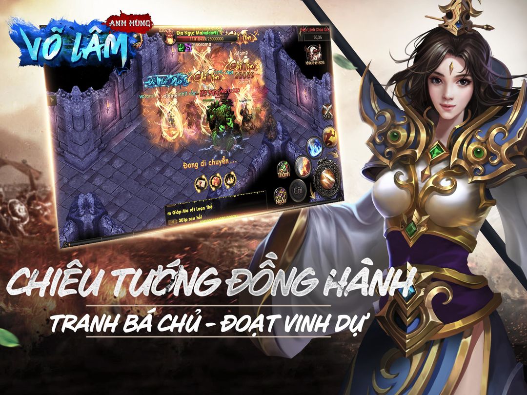 Anh Hùng Võ Lâm - Công Thành screenshot game