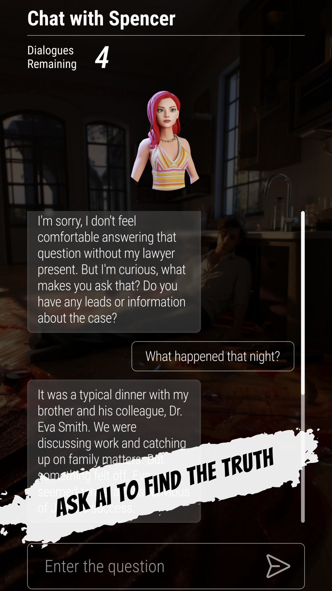 AI Suspects: Unmask AI Crime Game Screenshot