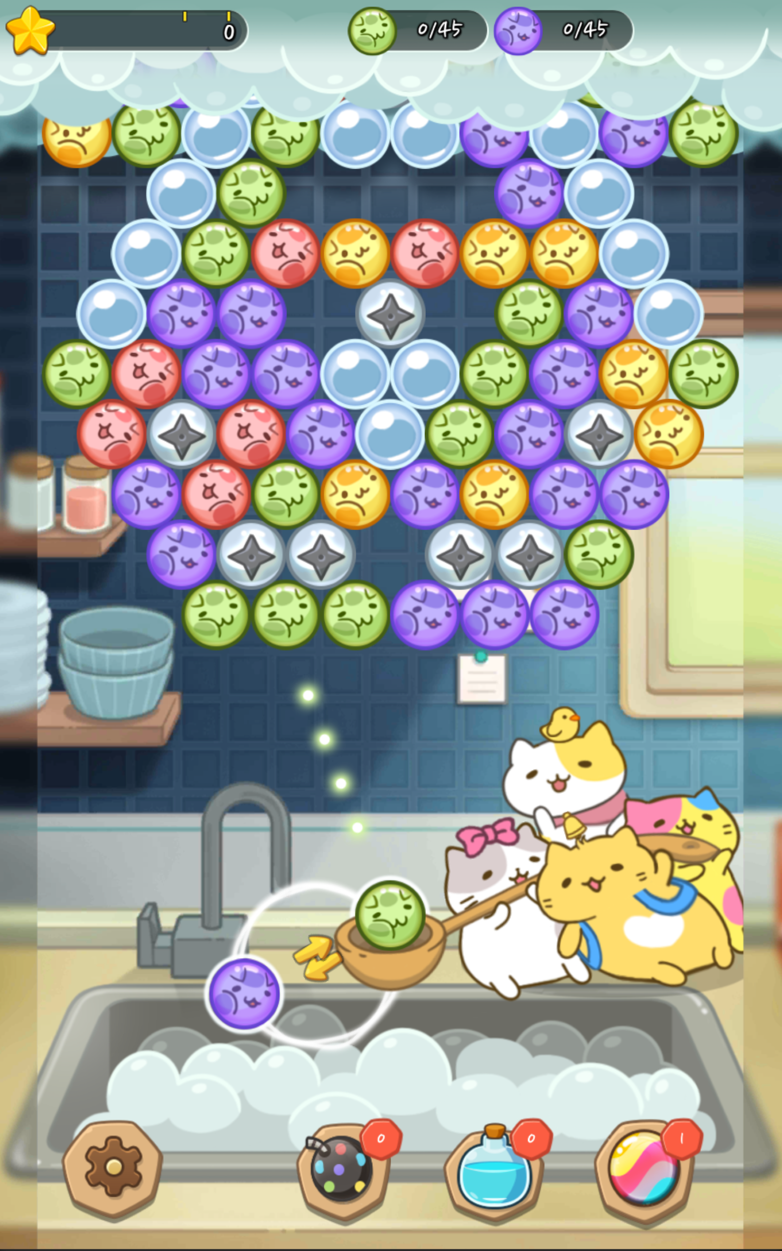 MitchiriNeko Bubble: Shooter Game Screenshot