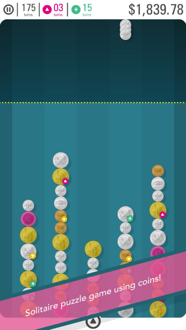 Screenshot of Coin Line - Merge Coin Puzzle