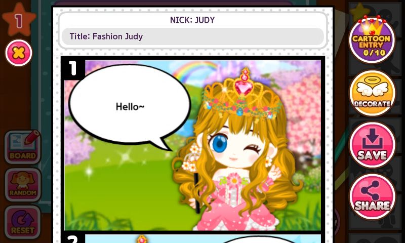 Screenshot of Fashion Judy: Queen of Flowers