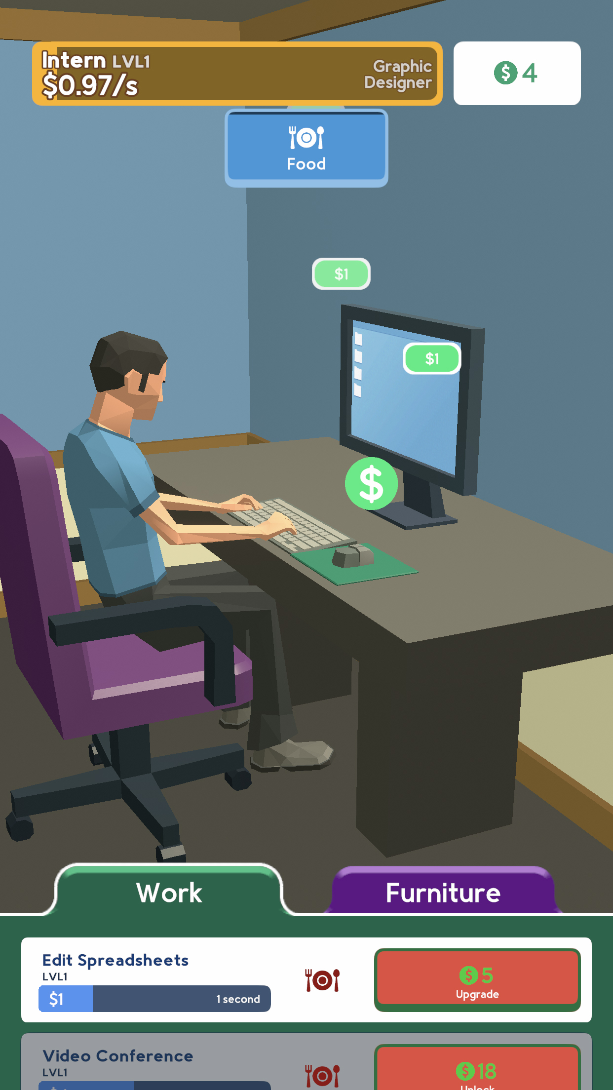 Work From Home 3D Game Screenshot