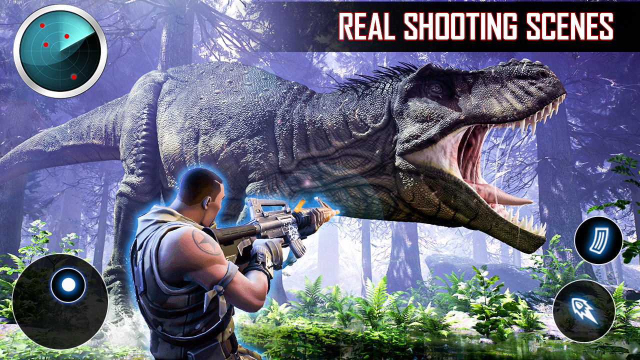 Wild Dinosaur Hunting Games 3D ゲームのスクリーンショット