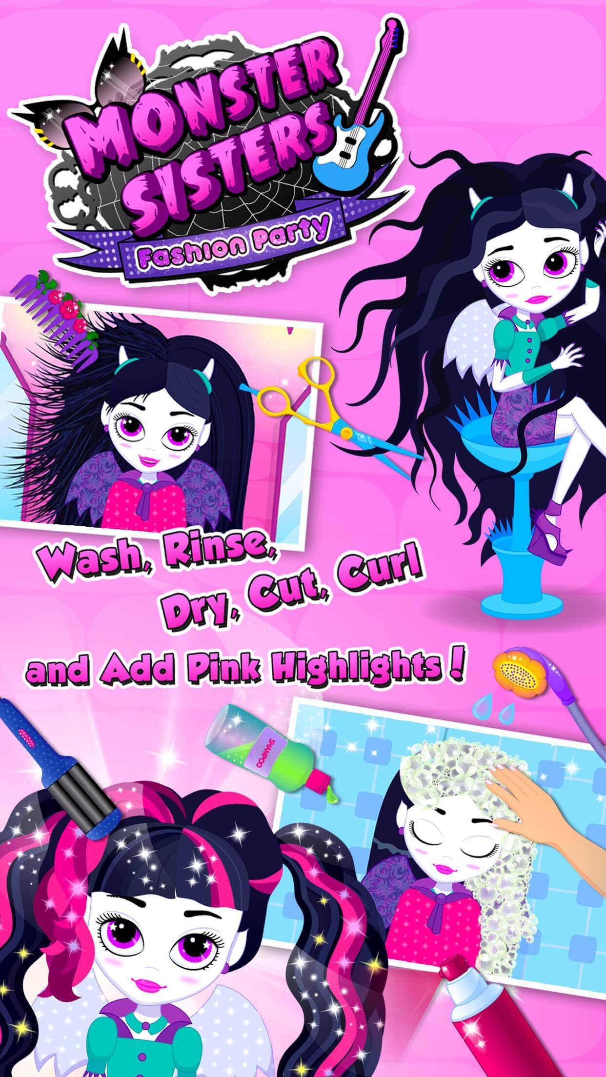 Monster Sisters 2 Home Spa Game Screenshot