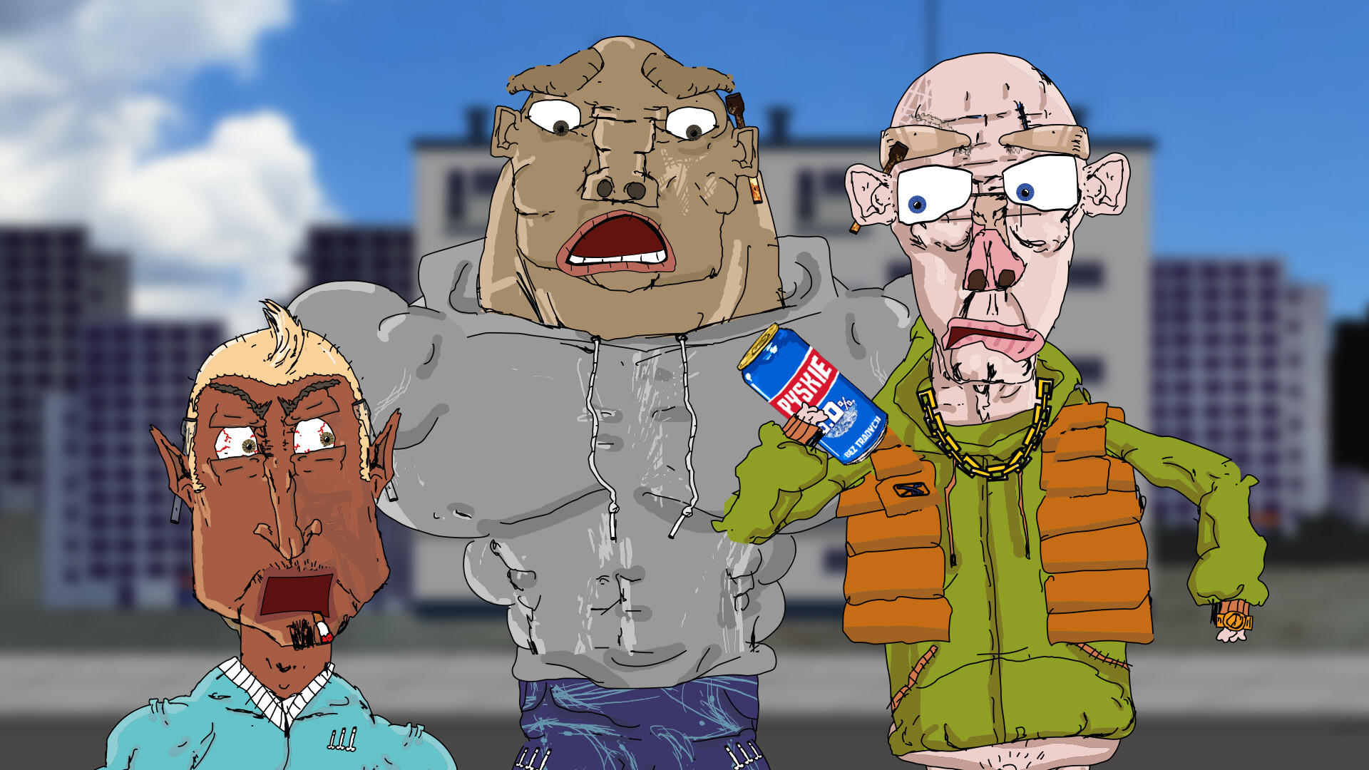 Hoodies Squad: Alcoholypse Game Screenshot