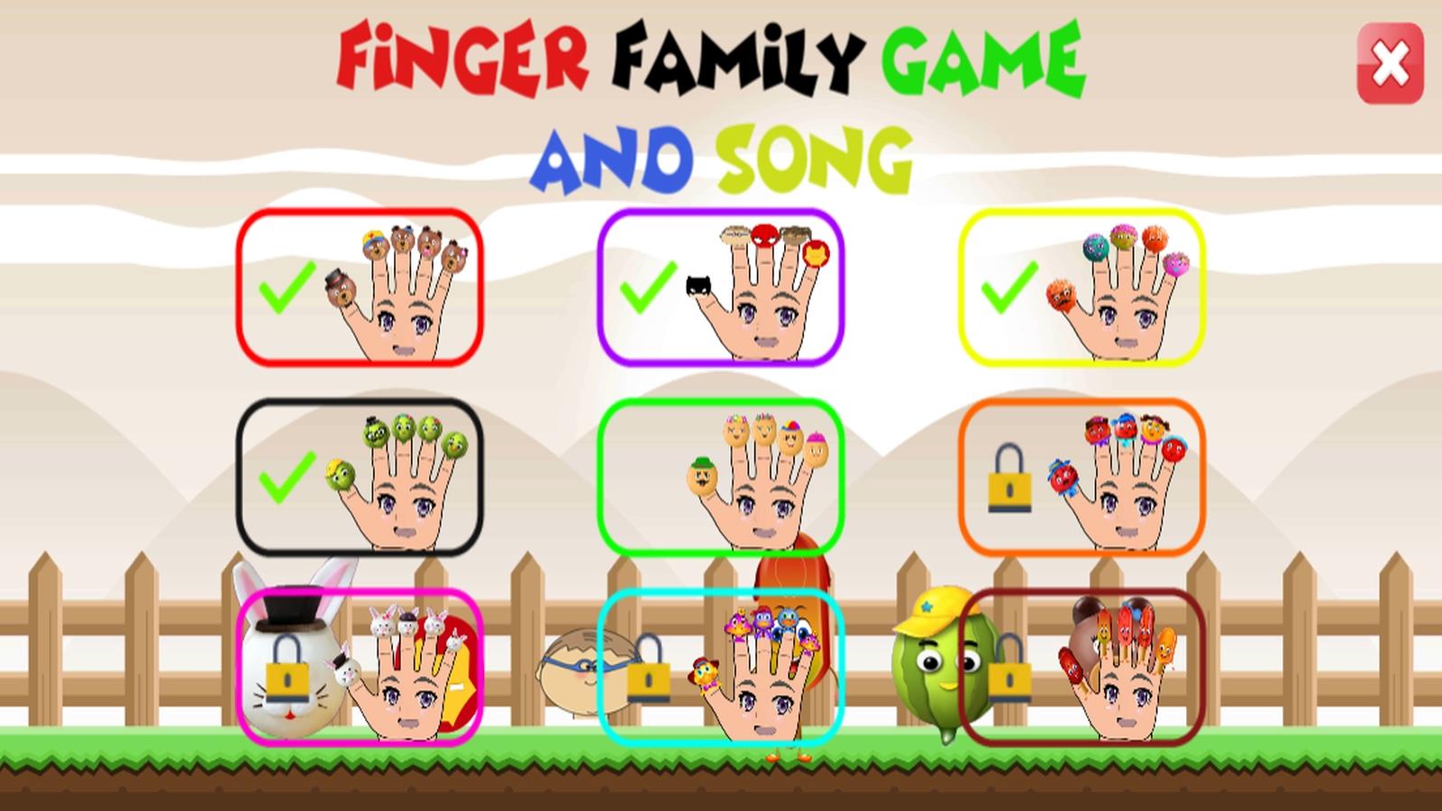 Finger Family Game and Song Game Screenshot