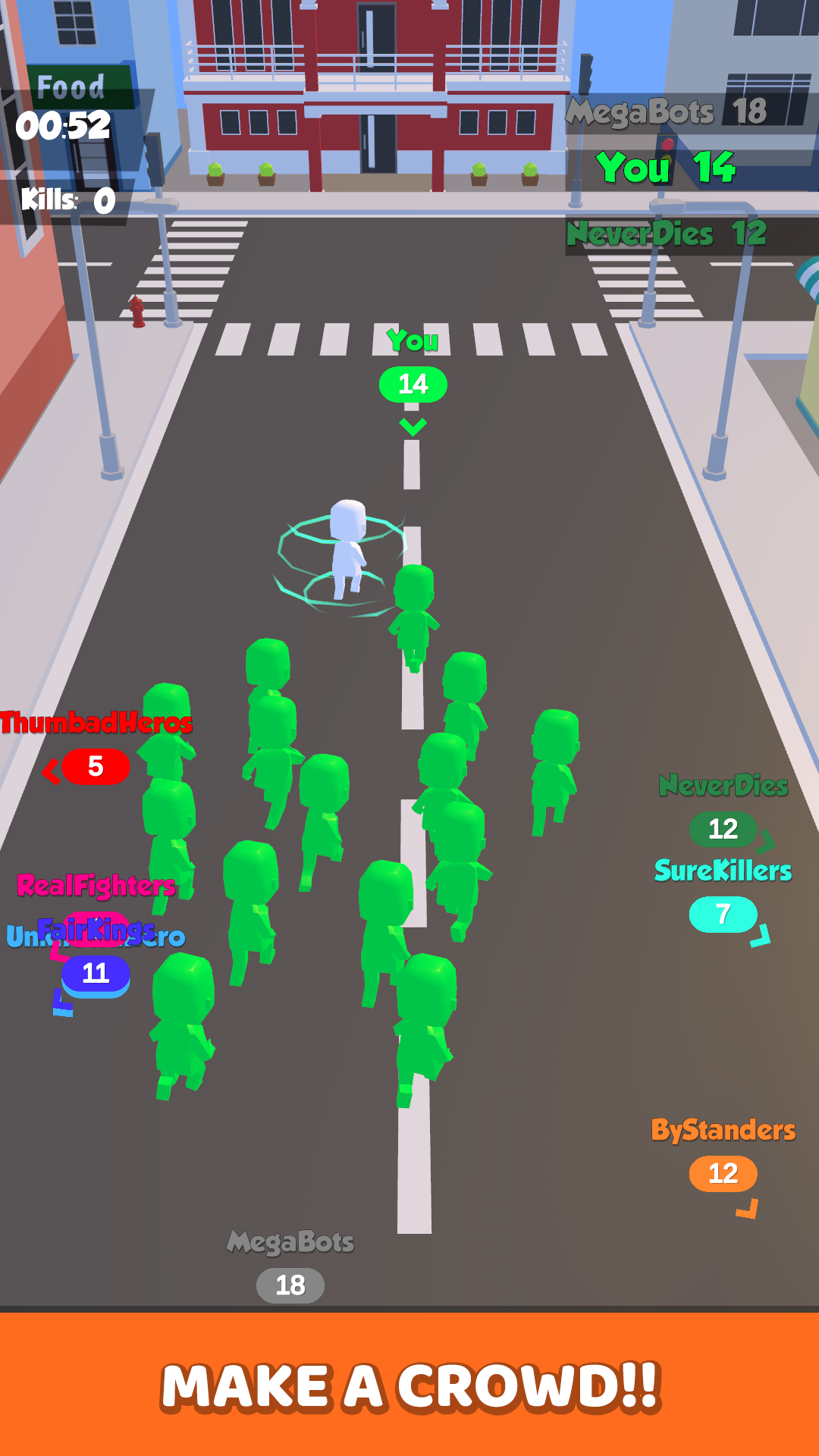 Screenshot 1 of City Crowd War.io 1.2