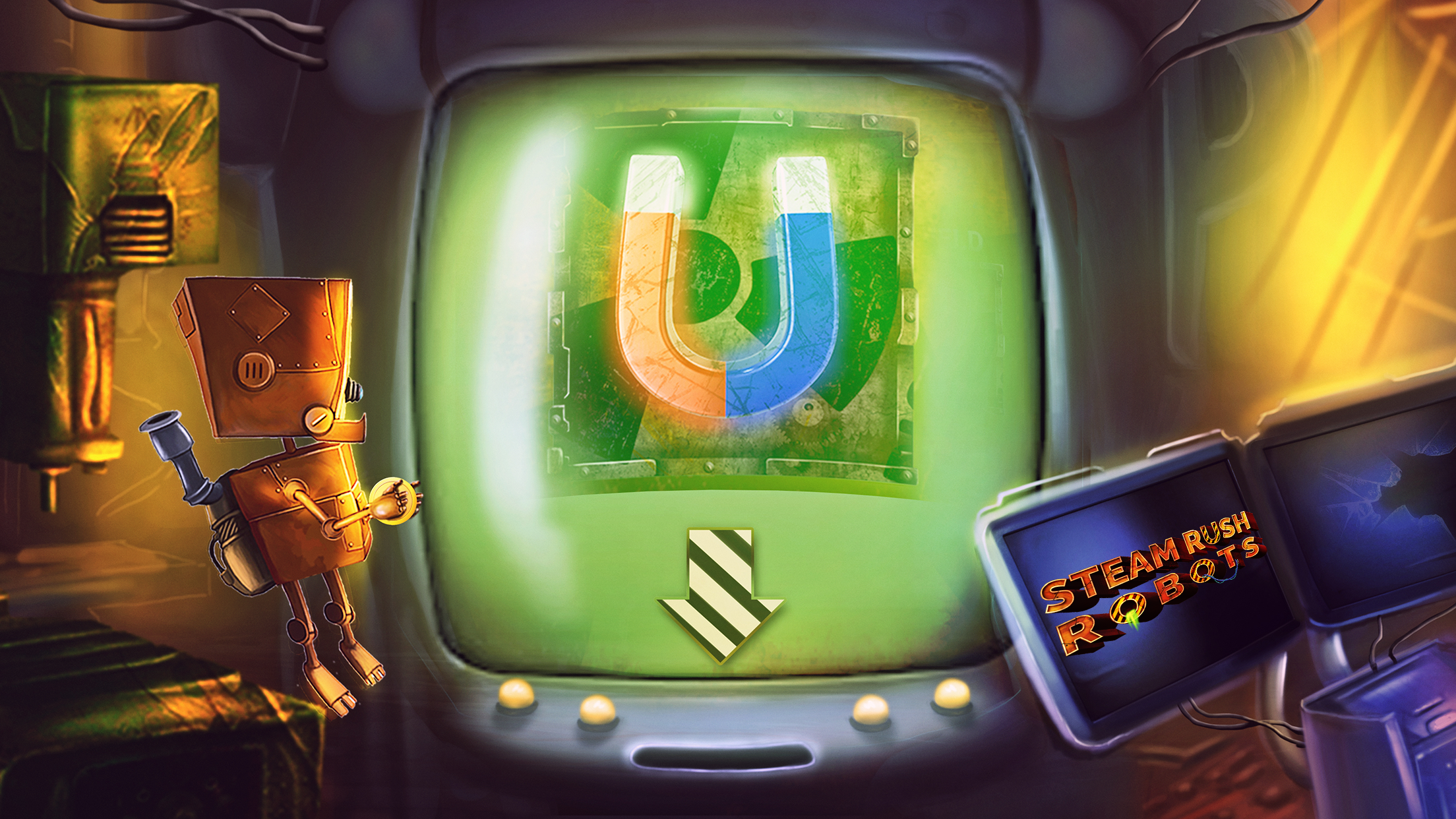 Steam Rush: Robots Game Screenshot