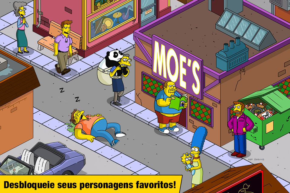 Captura de Tela do Jogo The Simpsons™: Tapped Out