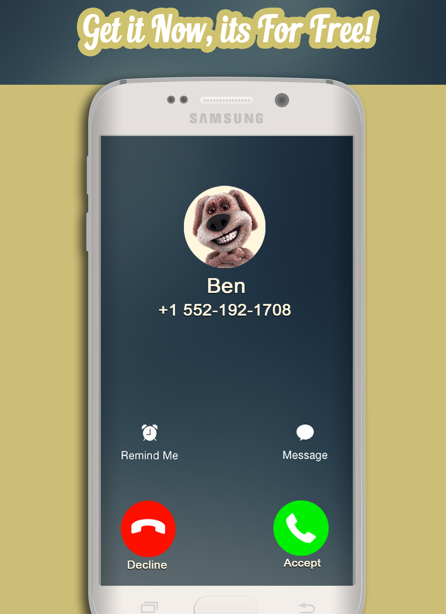 Call From Talking Ben Dog Game Screenshot