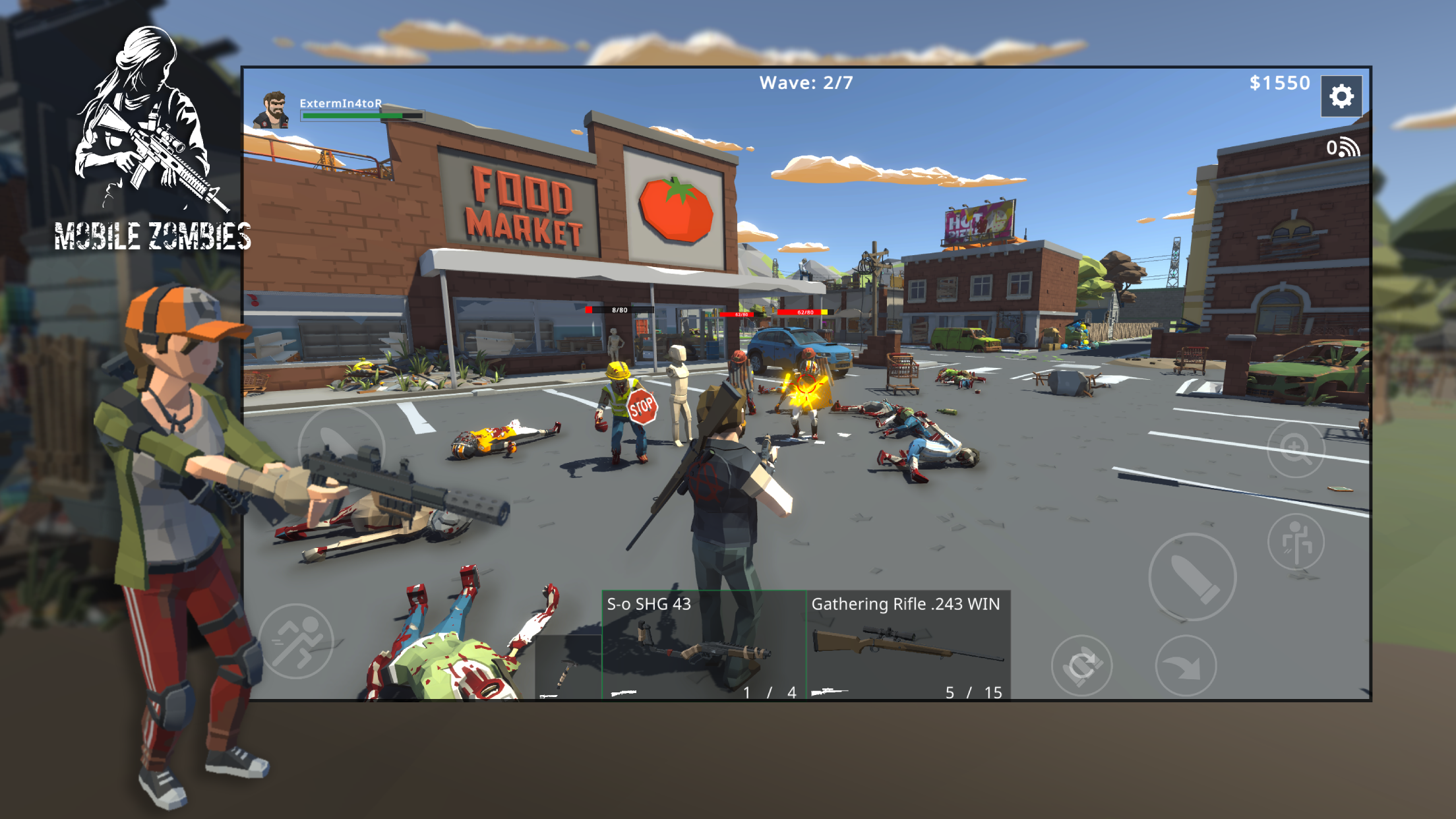 Mobile Zombies: Horde Survival 게임 스크린 샷