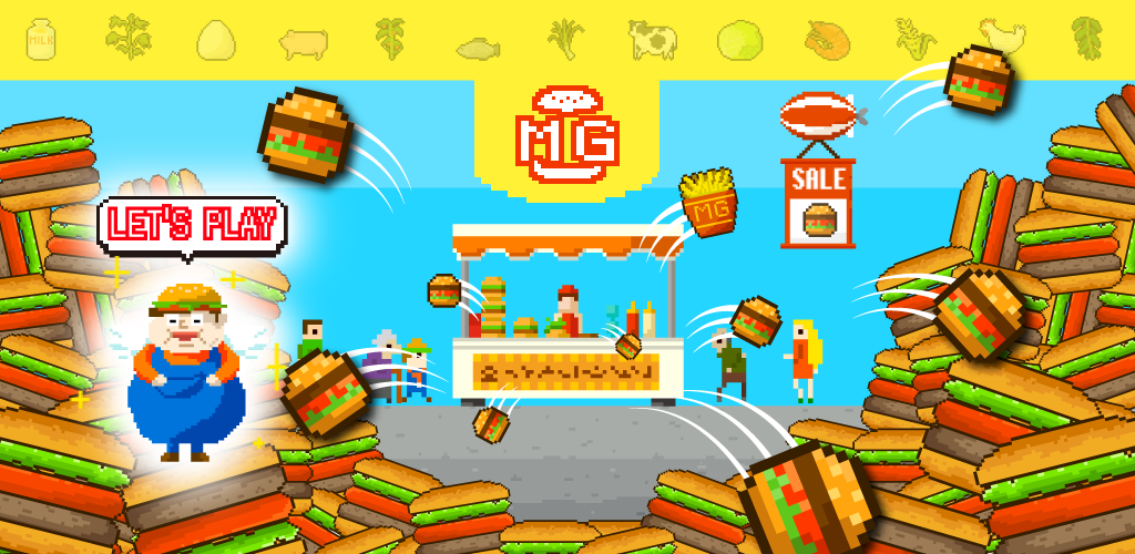 Banner of Mega Big Burger: Mari terus menyusun! Permainan pengeluaran burger 1.0.1