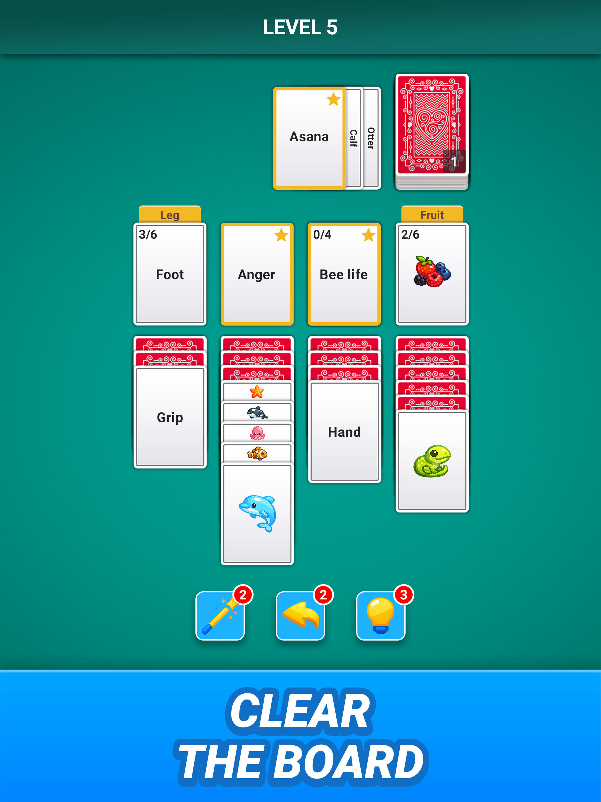 Word Solitaire Associations Game Screenshot