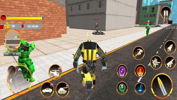 US Police Robot Car Transform screenshot game