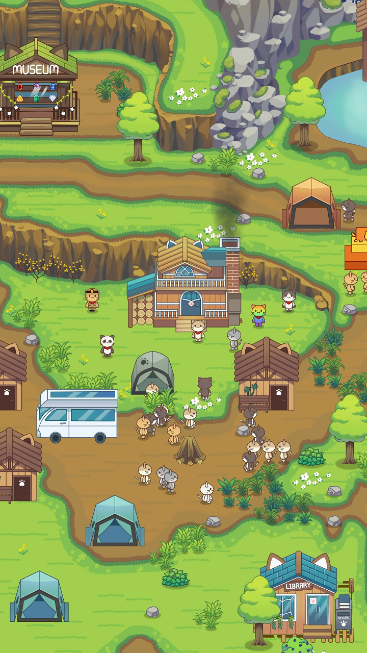 Captura de Tela do Jogo Floresta do Gato Lite