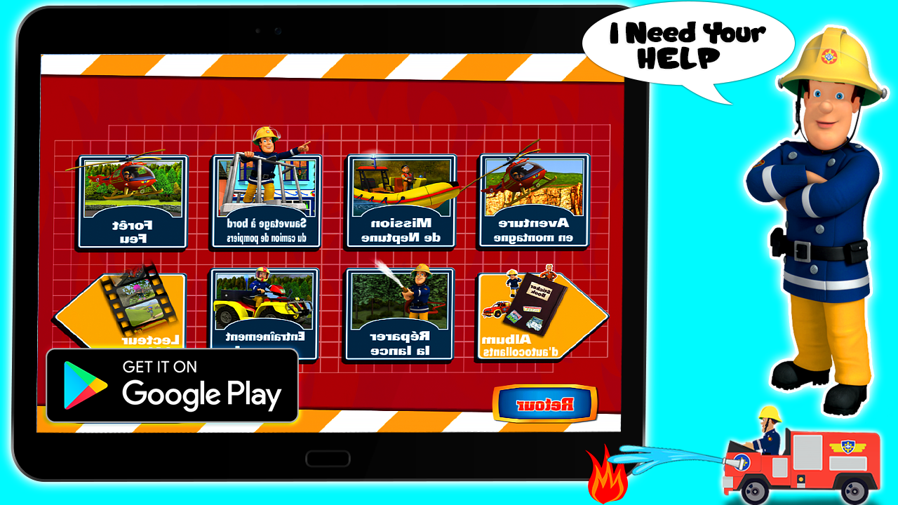 Screenshot of Hero Fireman : Mission Sam Adventure Game