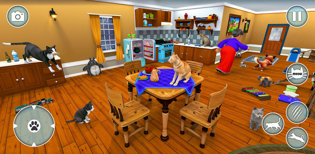 Bad Cat Game Grandma Simulator screenshot