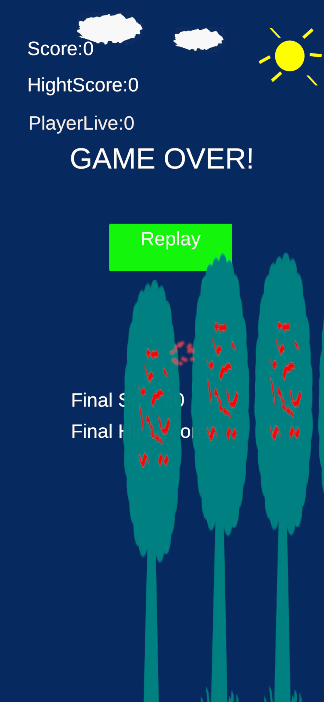 Fly overTree of a Bird Game Screenshot