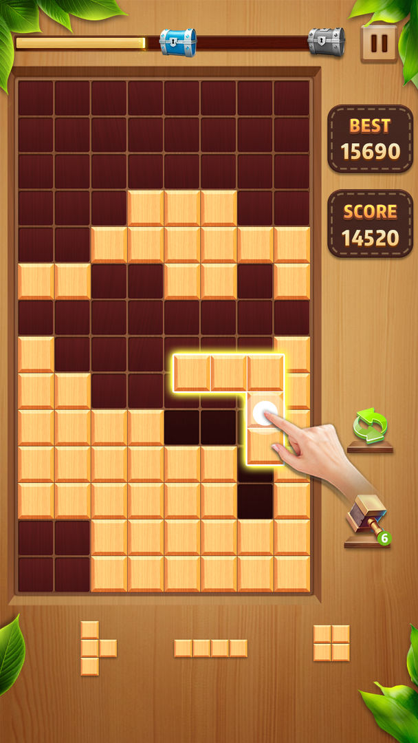 Wood Block Classic screenshot game