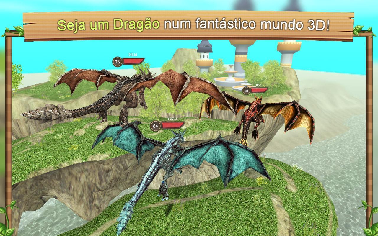 Captura de Tela do Jogo Simulador de Dragões Online
