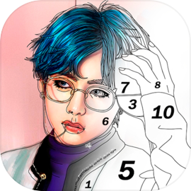 Kpop Paint by Numbers BT21