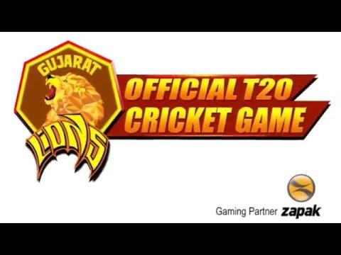 Screenshot of the video of Gujarat Lions T20 Cricket Game