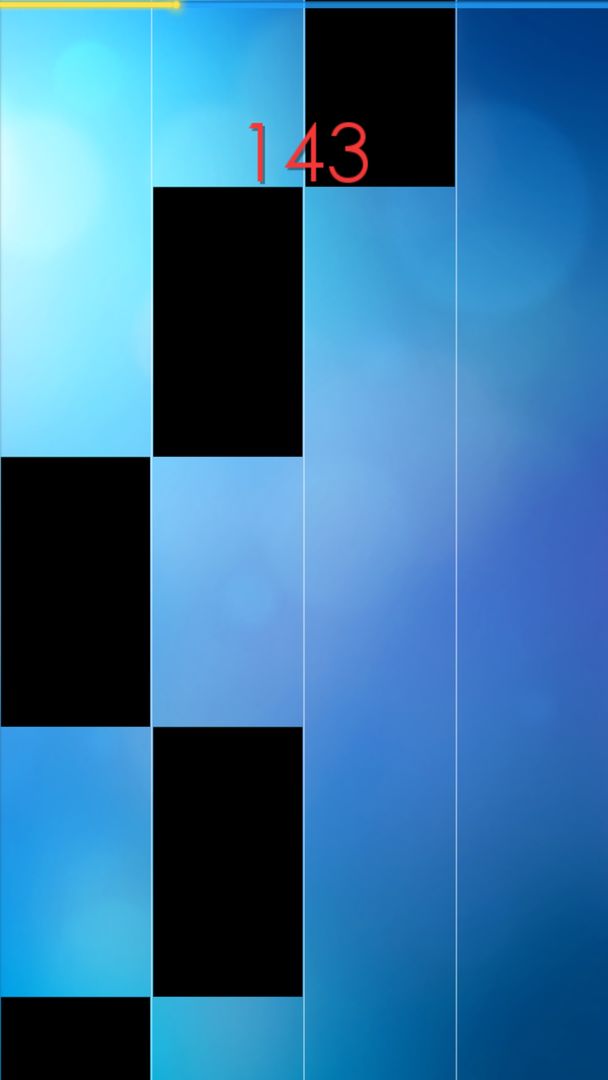 Screenshot of Piano Tiles
