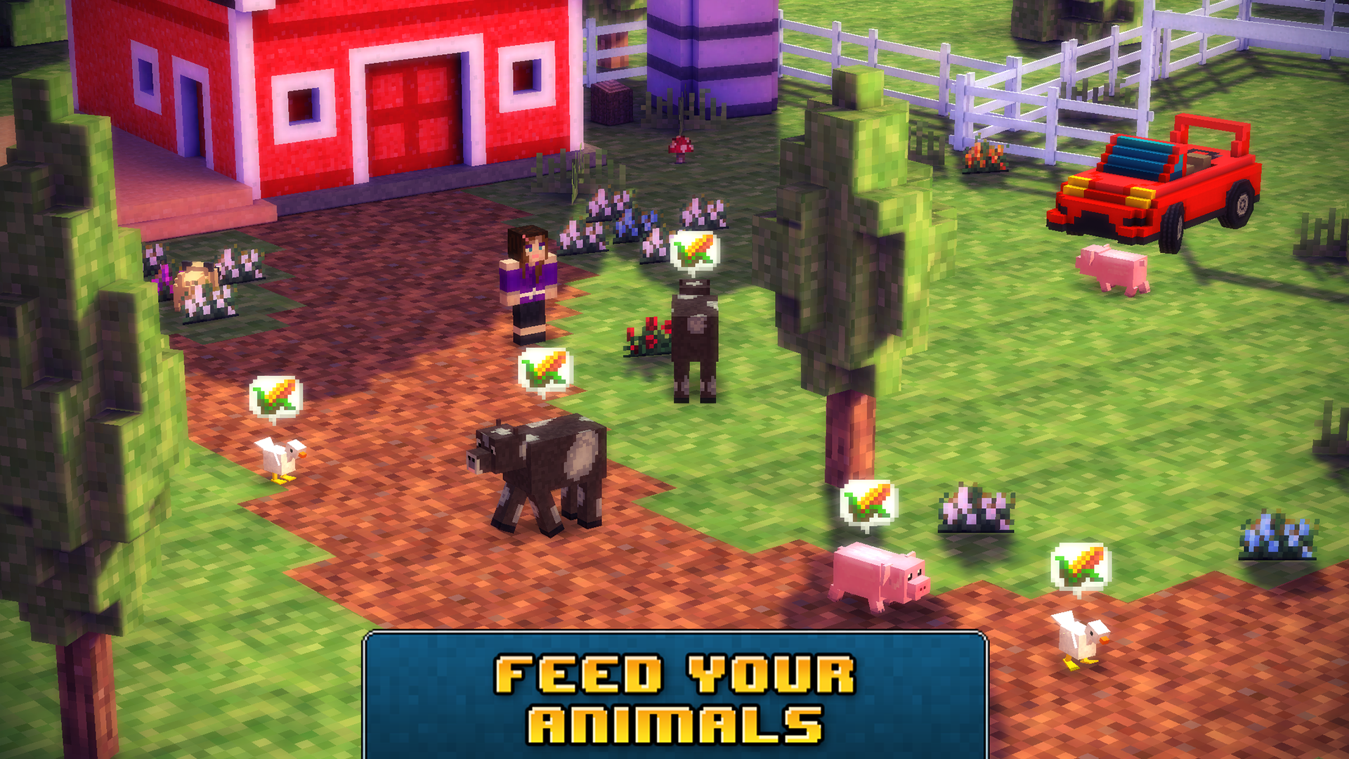 Blocky Roads ゲームのスクリーンショット