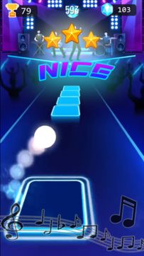 Chris Brown Music Tiles Hop Game Screenshot