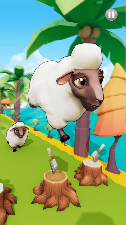 Sheep Run Endless Runner Game Screenshot