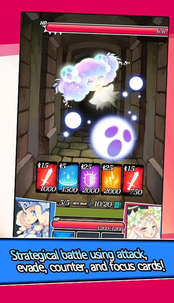Dungeon&Girls: Card Battle RPG Game Screenshot
