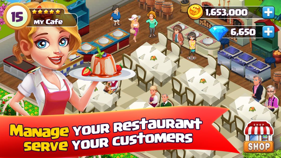 Screenshot of Cafe Restaurant - manager fast food kitchen