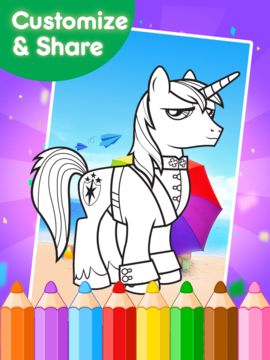 Coloring Book for Little Pony Game Screenshot