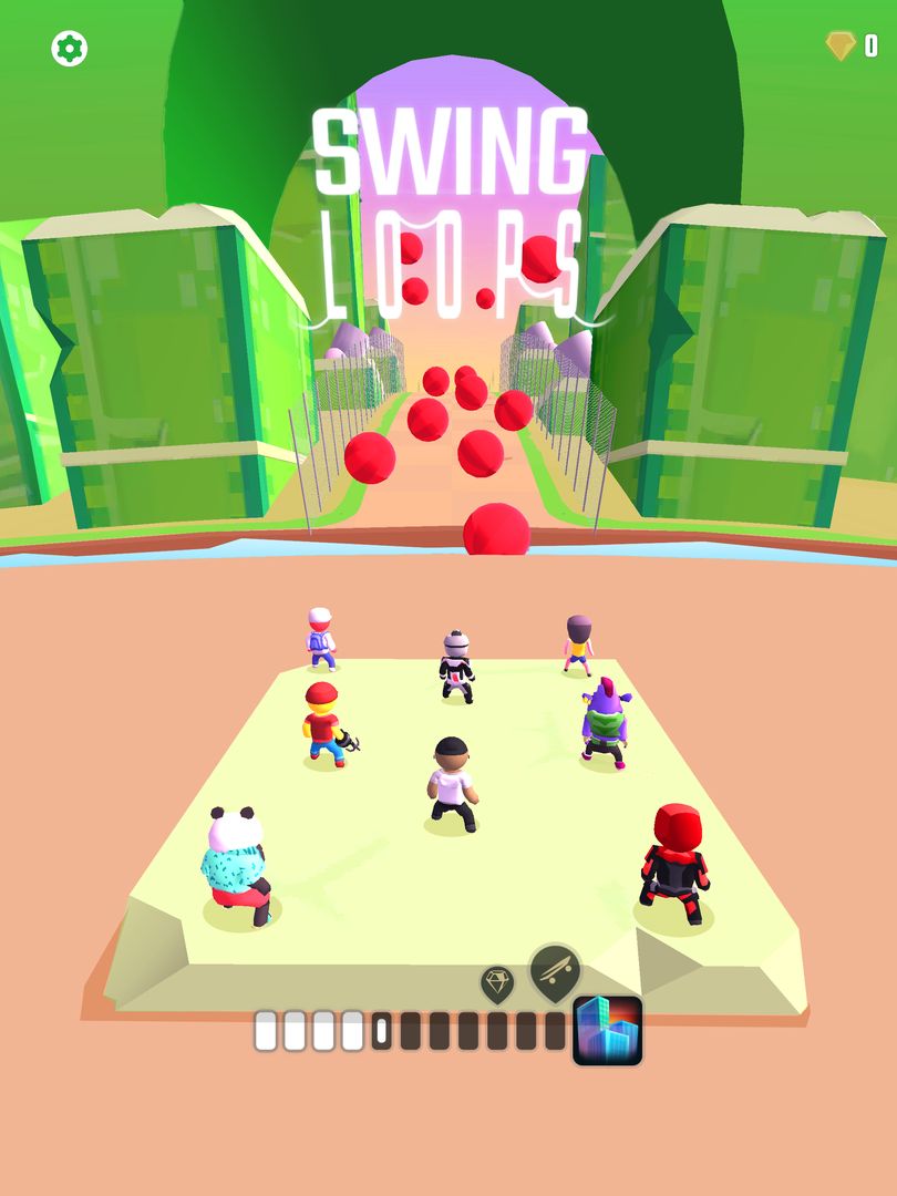 Screenshot of Swing Loops: Grapple Hook Race