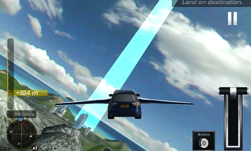 Flying Car Flight Simulator 3D screenshot game