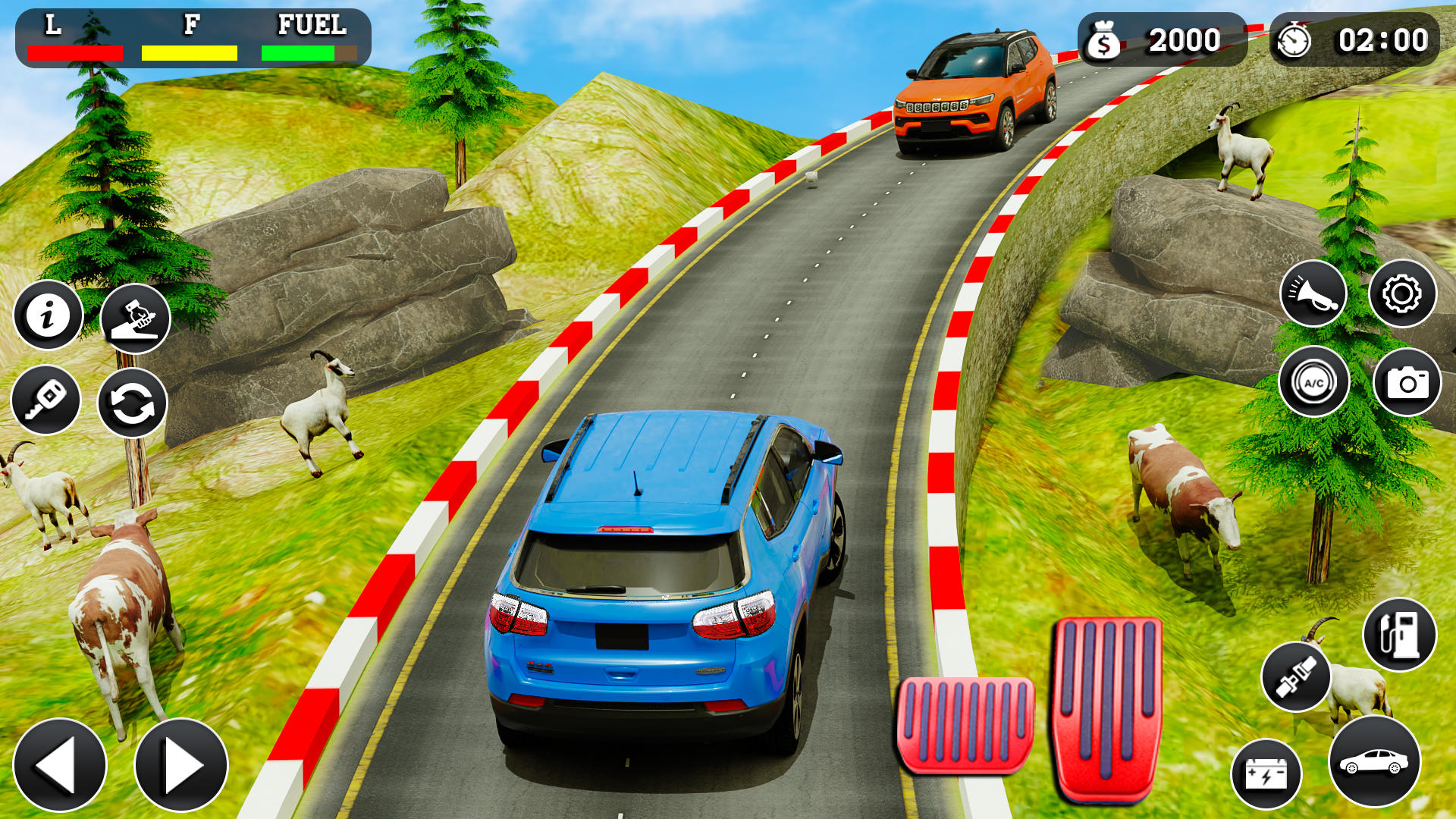 Captura de Tela do Jogo 4x4 Mountain Climb Car games