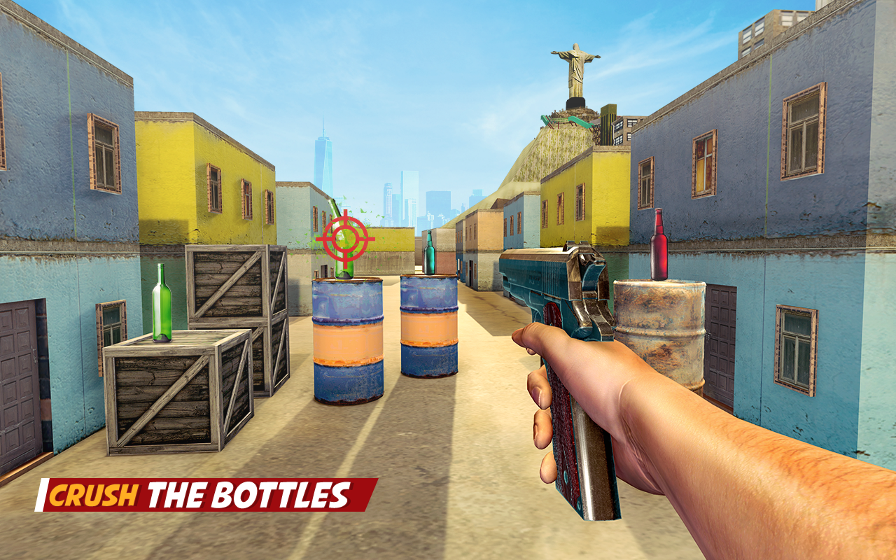 Crazy Bottle Shooter Pro Game Screenshot