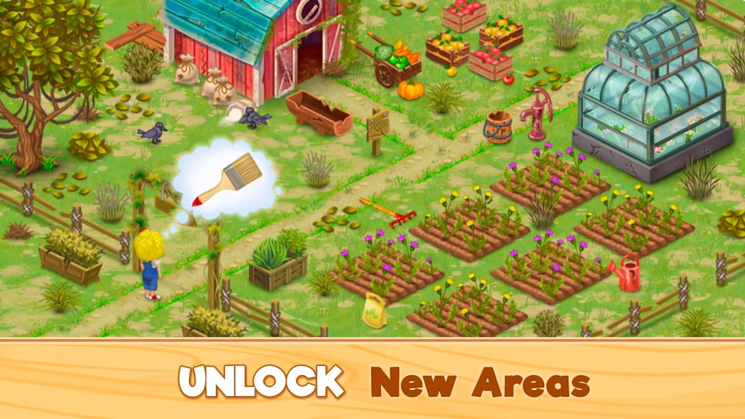 Granny’s Farm: Free Match 3 Game 게임 스크린 샷