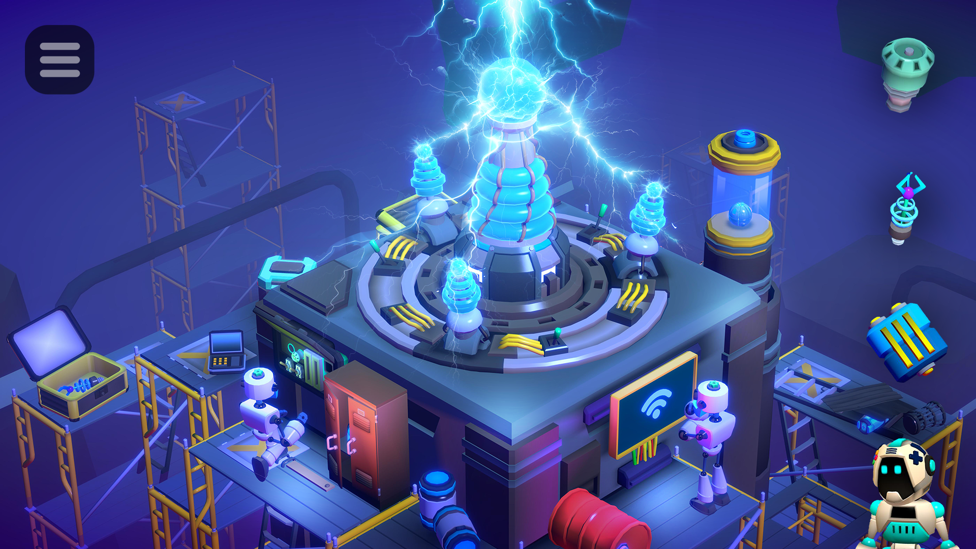 Tiny Robots: Portal Escape Game Screenshot