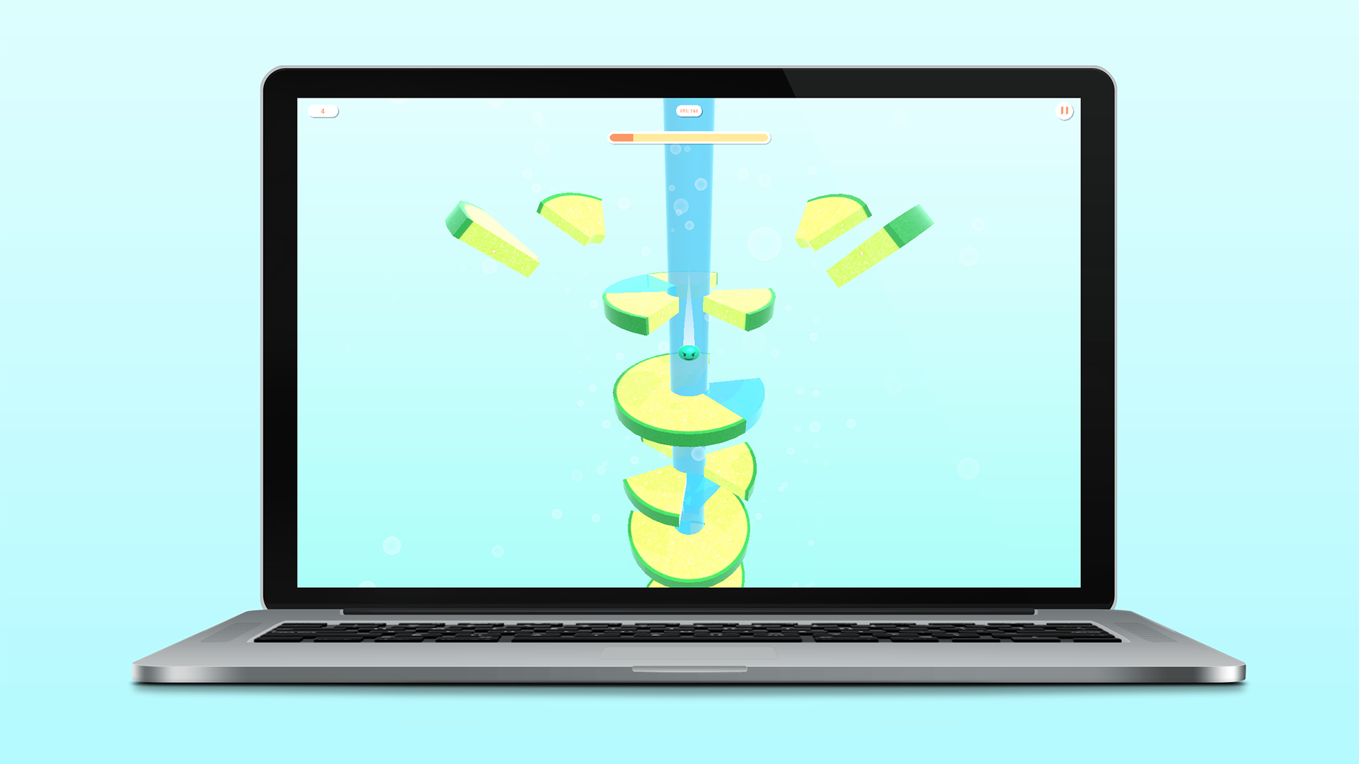 Fruit Helix Frenzy ภาพหน้าจอเกม