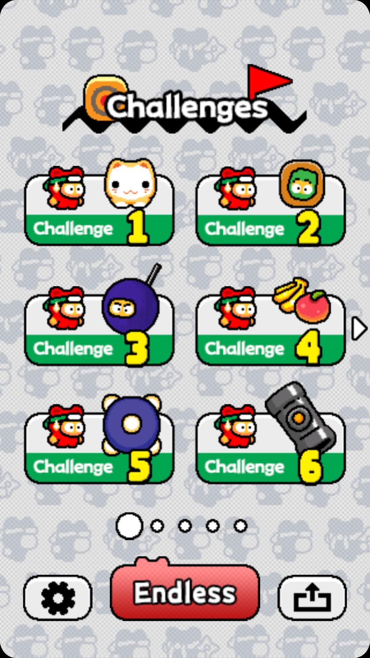 Ninja Spinki Challenges!! Game Screenshot