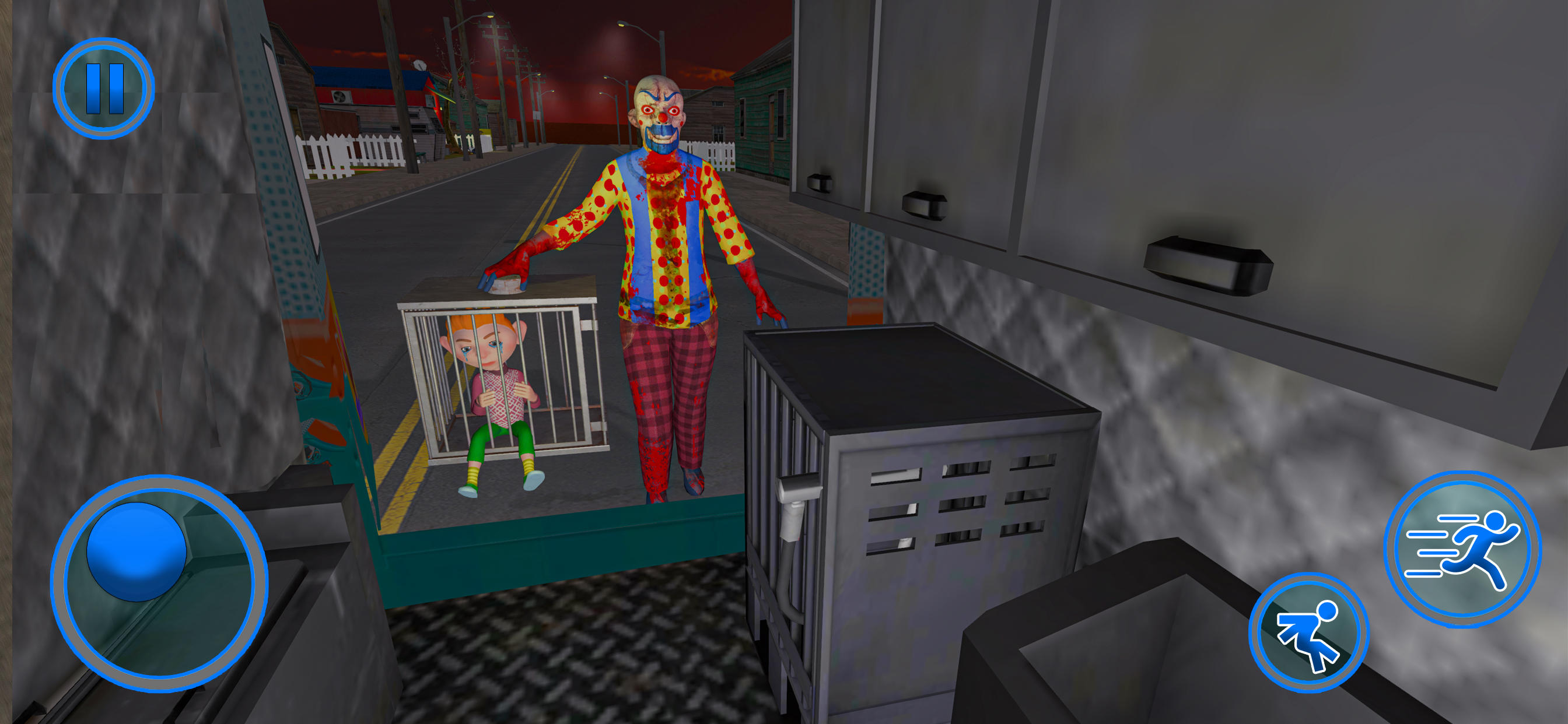 Cuplikan Layar Game Scary Clown Neighbor Escape