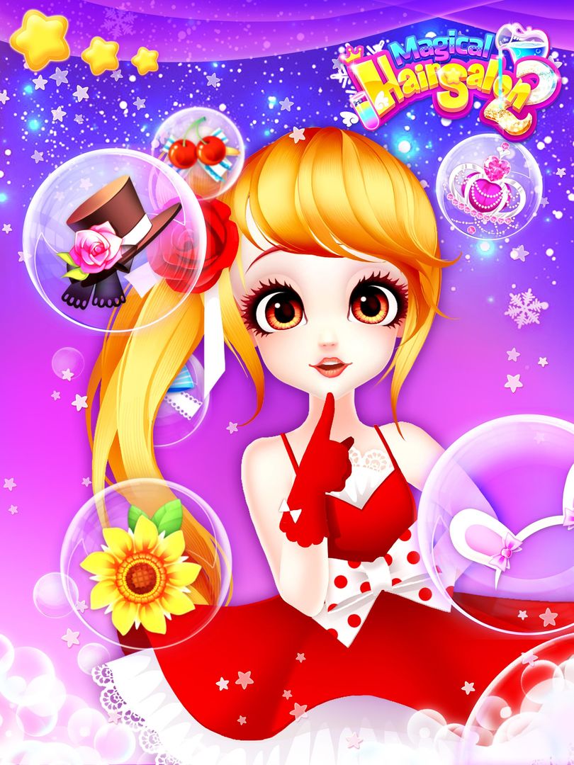 公主美髮沙龍2: 公主美妝化妝遊戲遊戲截圖