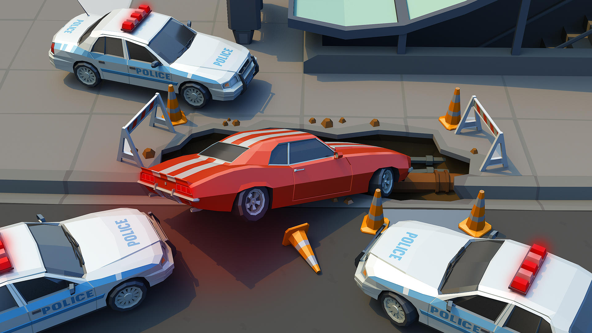 Screenshot of Police Chase: Dodge Game
