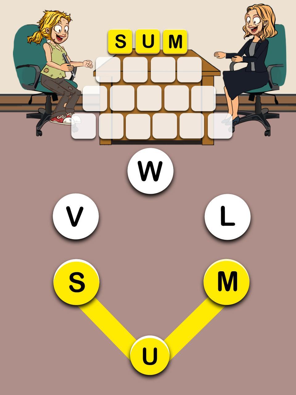 Screenshot of Mary’s Promotion - Word Game