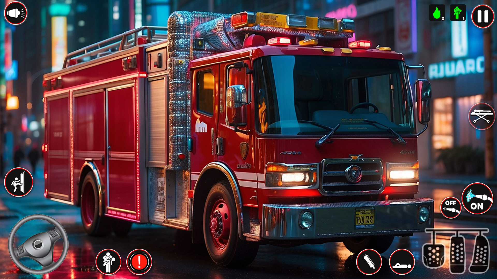 Fire Truck Sim: Truck Games 遊戲截圖