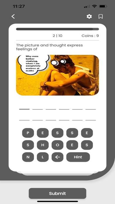Feeling Quiz Game Screenshot