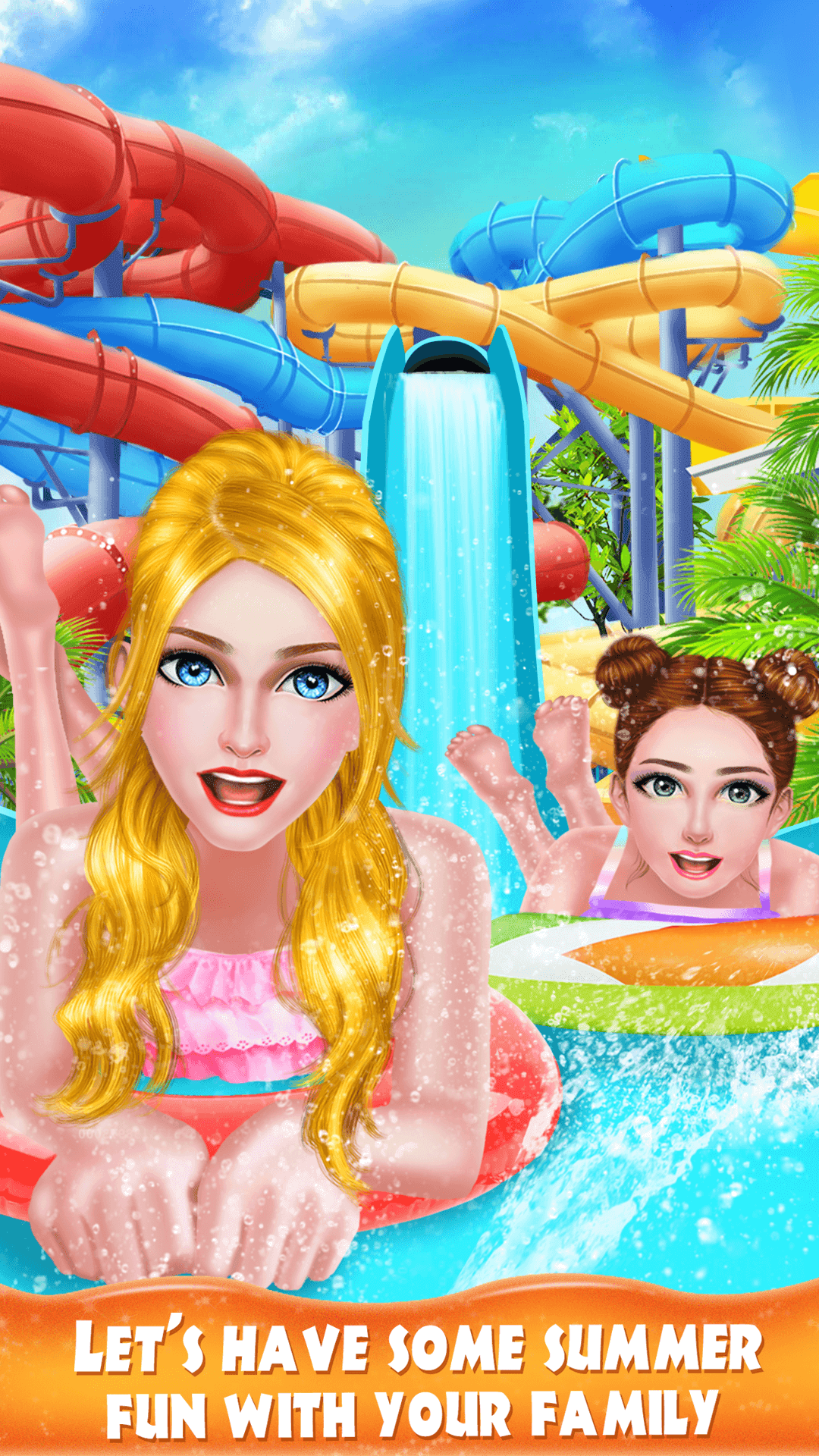 High School Water Park Salon Game Screenshot