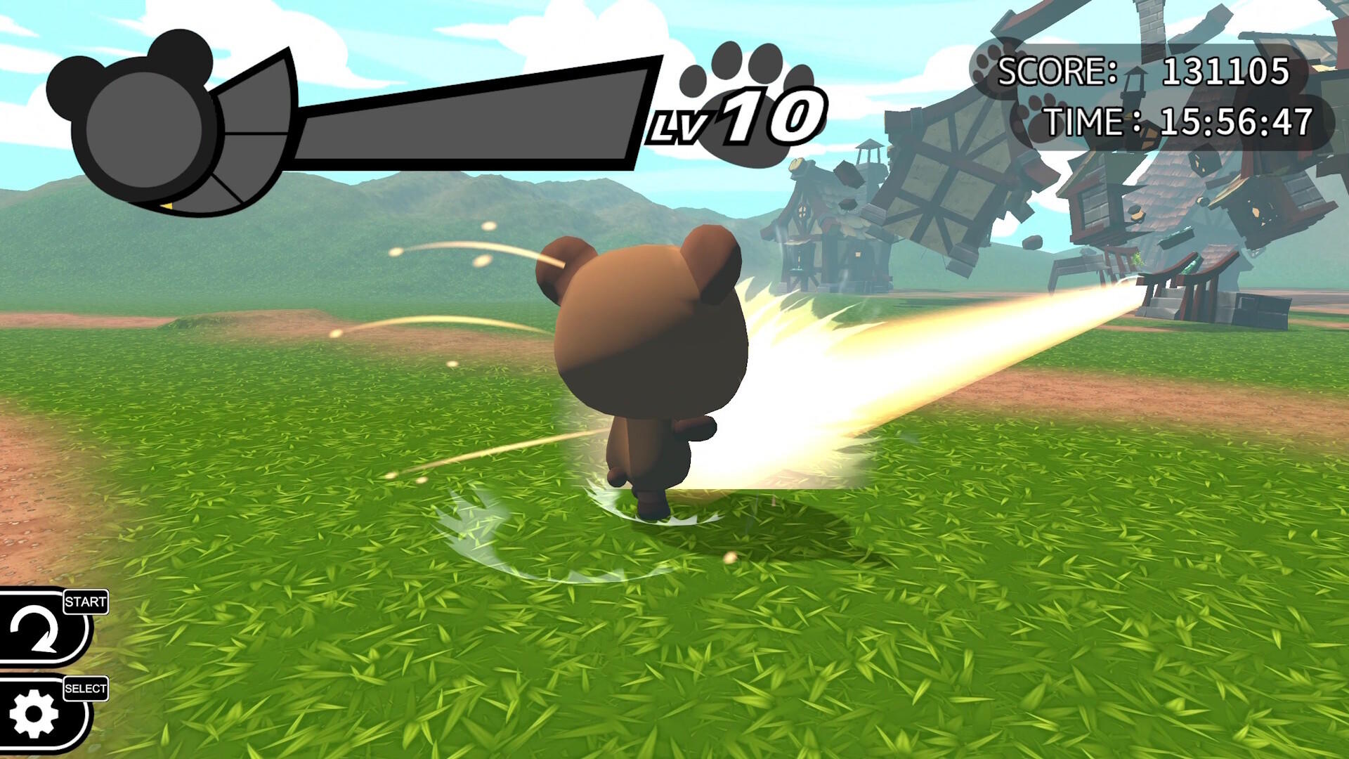 Kumakichi&Nyanzou Birth ☆ Destruction God DX Game Screenshot