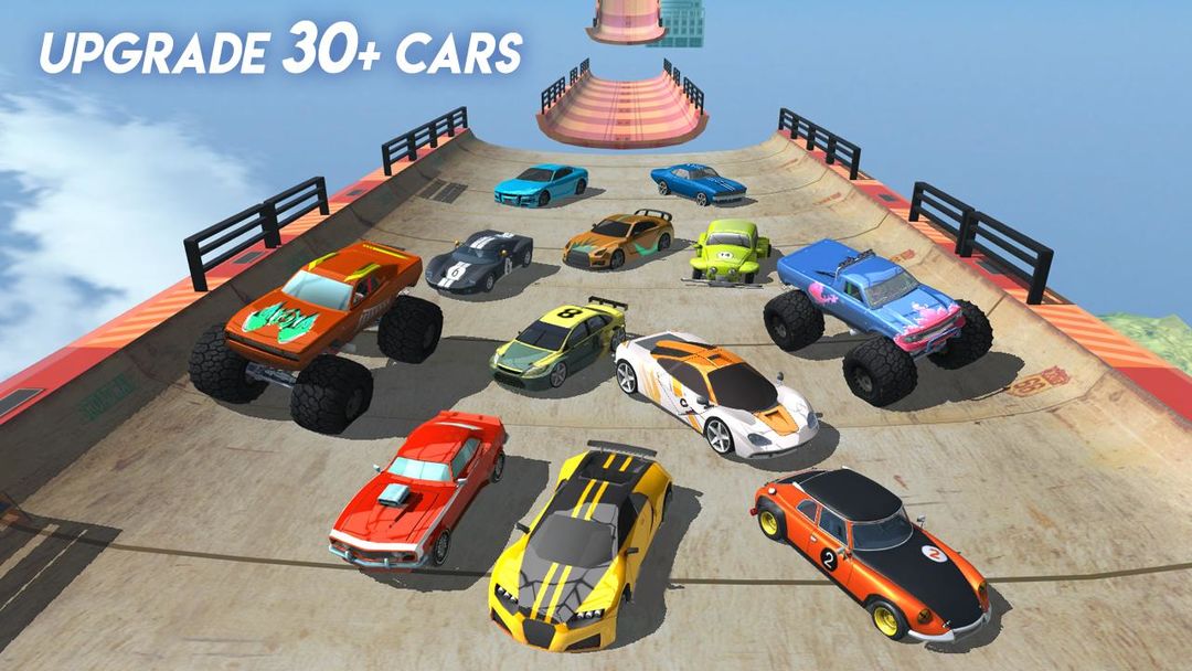 Mega Ramp Car Racing :  Impossible Tracks 3D 게임 스크린 샷